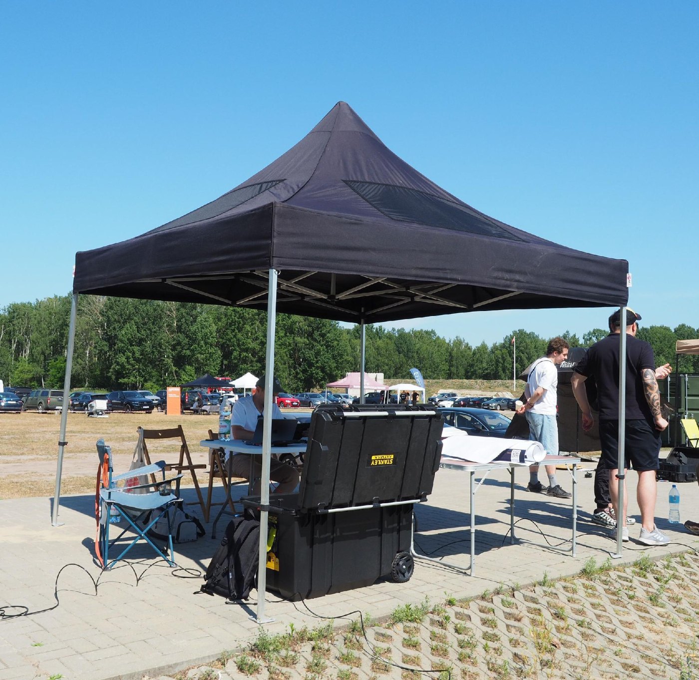 Stanowisko operatorskie podczas testów