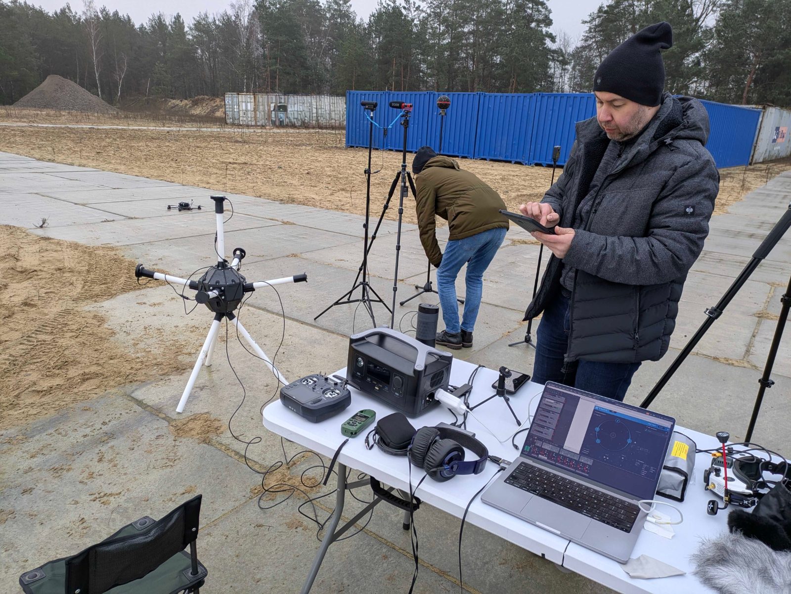 Testy pierwszego prototypu detektora akustycznego